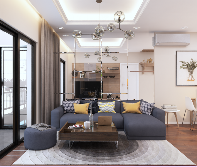 10 mẫu thiết kế phòng khách chung cư hiện đại